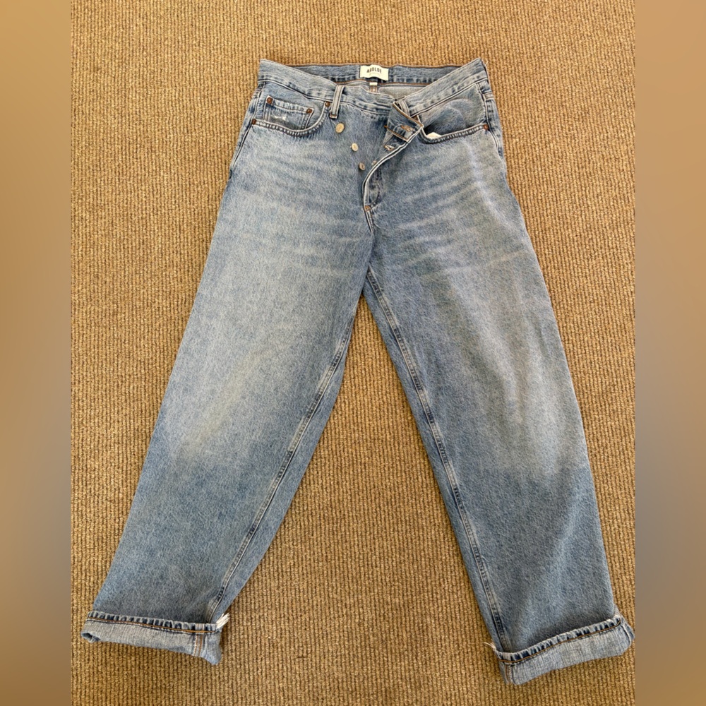 Agolde Light Blue Men's Straight Jeans
